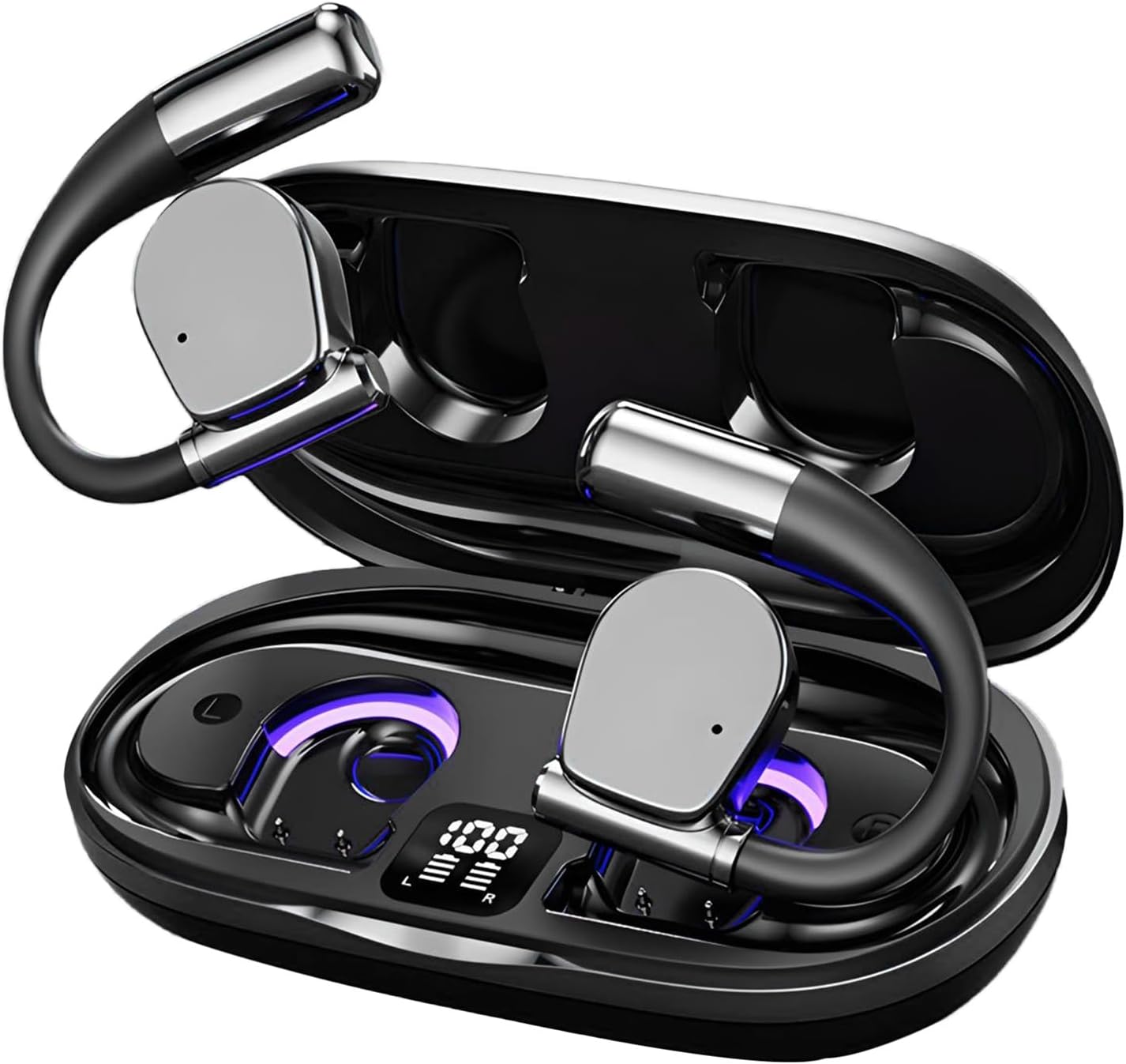 Ai Translation Earbuds Real Time,144 Language Translator Earbuds with APP Compatible with iOS & Android,OWS Translating Earbuds Headphones Device for Travel Business Learning