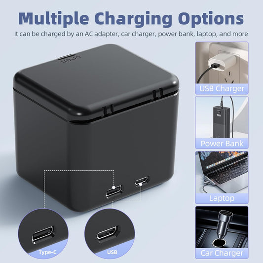 3-Pack 2000mAh Battery Charger Kits for GoPro Hero 12 with 3-Channel Charger,3-Slot GoPro Battery Charger Compatible with Hero 12/11/10/9 Black Camera