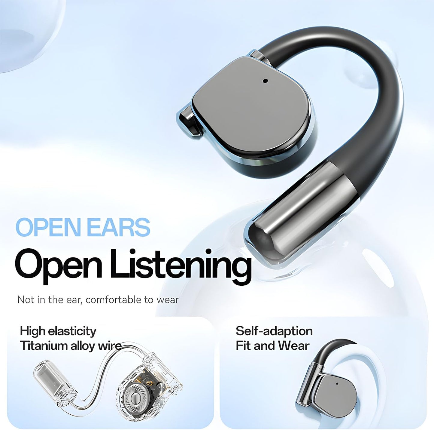 Ai Translation Earbuds Real Time,144 Language Translator Earbuds with APP Compatible with iOS & Android,OWS Translating Earbuds Headphones Device for Travel Business Learning