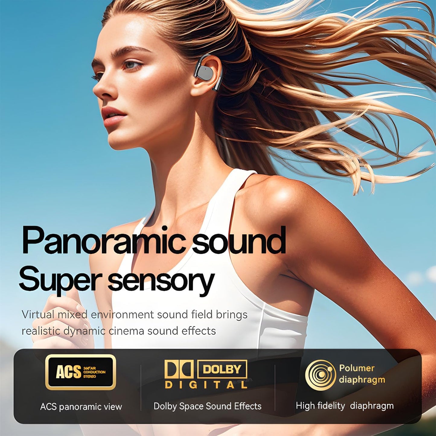 Ai Translation Earbuds Real Time,144 Language Translator Earbuds with APP Compatible with iOS & Android,OWS Translating Earbuds Headphones Device for Travel Business Learning